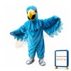 Flying Blue Eagle With Shoes Mascot Costume