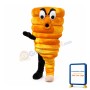 Orange Coiled Hose Mascot Costume