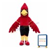 Short Plush Eagle With Black Shorts Mascot Costume