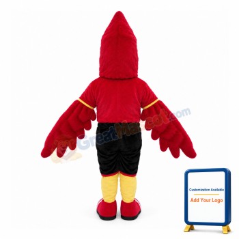 Short Plush Eagle With Black Shorts Mascot Costume