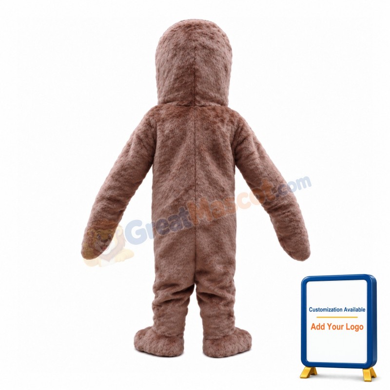 Brown Walrus With Long Teeth Mascot Costume