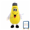 Rotatable Yellow Light Bulb Mascot Costume