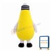 Rotatable Yellow Light Bulb Mascot Costume