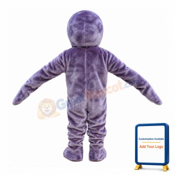 Purple Seal With Light Blue Eyes Mascot Costume