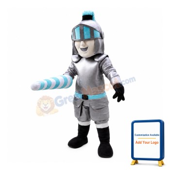 Fighting Soilder With Ironhide Armor Mascot Costume