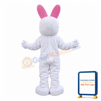Innocent Weak White Rabbit Mascot Costume