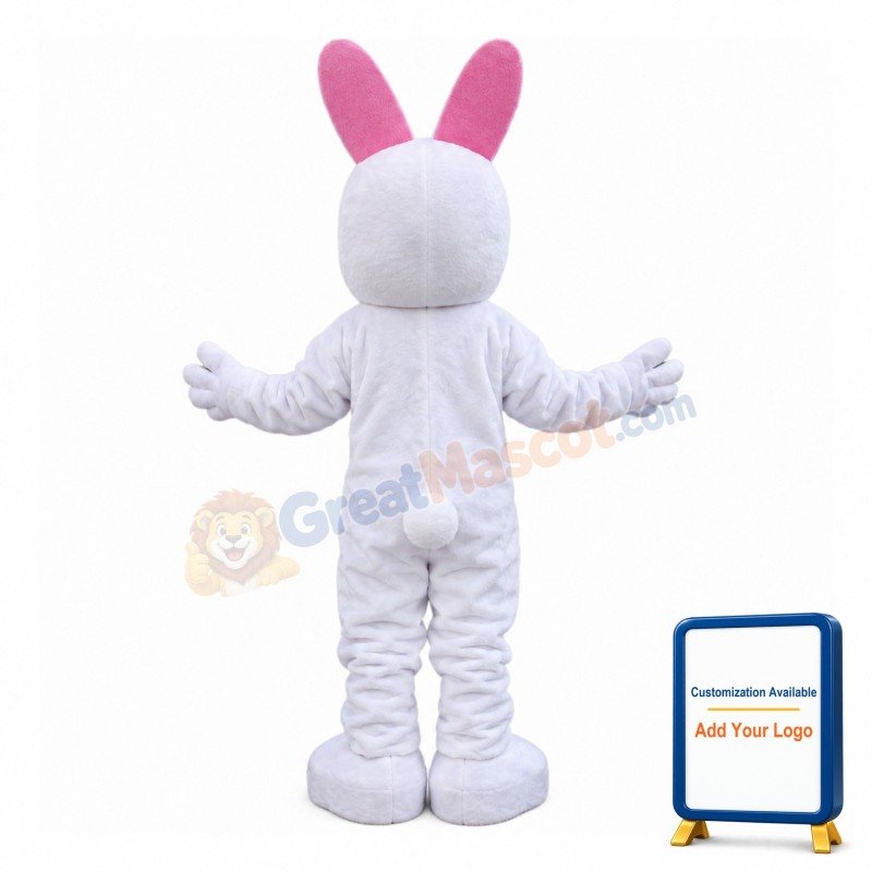 Innocent Weak White Rabbit Mascot Costume
