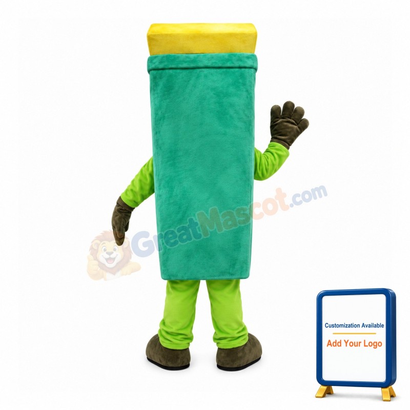 Cartoon Green Recycle Trash Mascot Costume