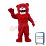 Fercious Red Muscle Lion Mascot Costume