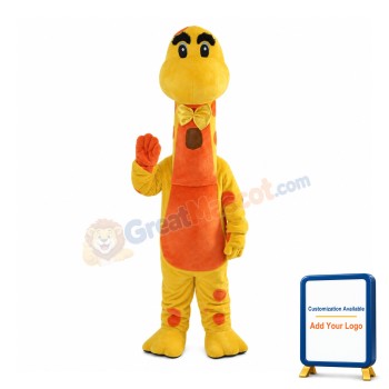 Tall Yellow & Orange Giraffe Mascot Costume