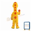 Tall Yellow & Orange Giraffe Mascot Costume