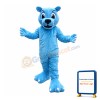 Confused Blue Young Lion Mascot Costume