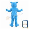 Confused Blue Young Lion Mascot Costume