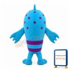 Dolphin With Purple Spots Mascot Costume
