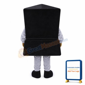 Expensive High-end Black Laptop Mascot Costume