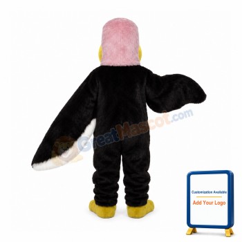 Stopped Eagle With Pink Head Mascot Costume