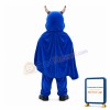 Blue Tauren With Cloak Mascot Costume