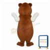 Soft Brown & White Chipmunk Mascot Costume