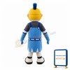 Craftsman Wearing Blue Apron Mascot Costume