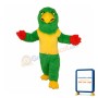 Grass Green Eagle In Yellow Top Mascot Costume