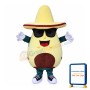 Sweet Avocado With Sunglasses Mascot Costume
