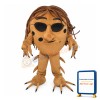 Asako Face With Sunglasses Mascot Costume