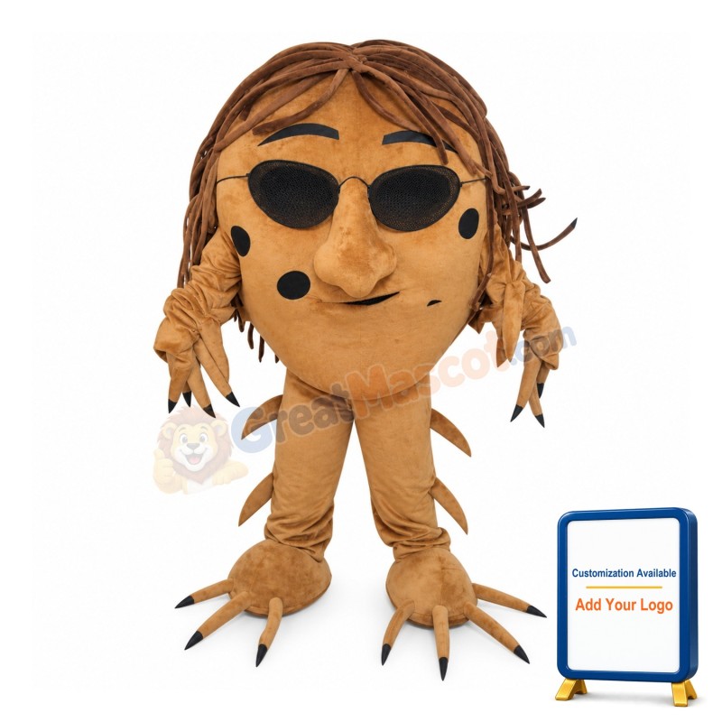 Asako Face With Sunglasses Mascot Costume