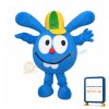 Blue Doll With So Long Ears Mascot Costume