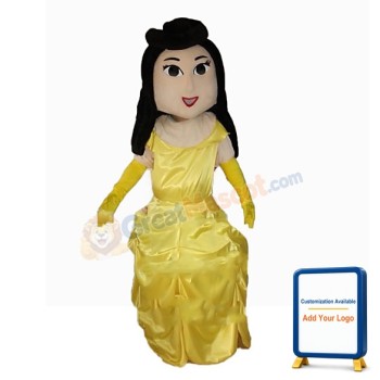 Innocence Princess Belle In Yellow Dress Mascot Costume