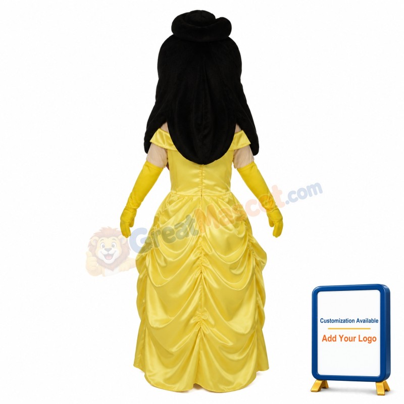 Innocence Princess Belle In Yellow Dress Mascot Costume