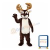 Merry Brown Moose Mascot Costume