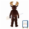 Merry Brown Moose Mascot Costume