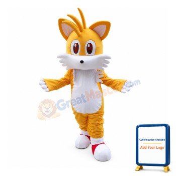 Cartoon Yellow Cat Mascot Costume