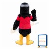 Amicable Eagle With Black Wings Mascot Costume
