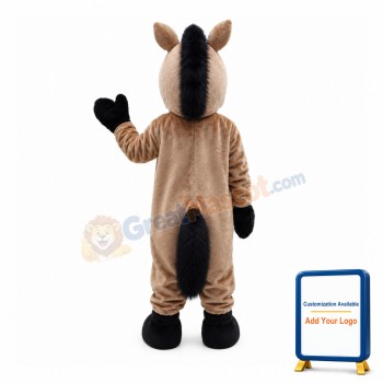 Skookum Light Brown Horse Mascot Costume
