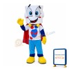 Amusing Robot With Square Head Mascot Costume