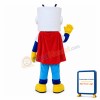 Amusing Robot With Square Head Mascot Costume