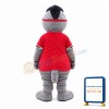 Beaver Wearing Red Blindfold Mascot Costume