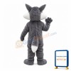 Insidious Furry Grey Wolf Mascot Costume