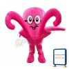 Flexible Pink Octopus Mascot Costume