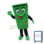 Green Recyclable Public Trash Can Mascot Costume