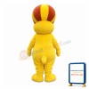 Lively Cartoon Lion With Ball Shaped Mane Mascot Costume