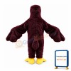 Red Brown Eagle With Powerful Wings Mascot Costume