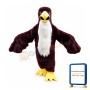 Red Brown Eagle With Powerful Wings Mascot Costume