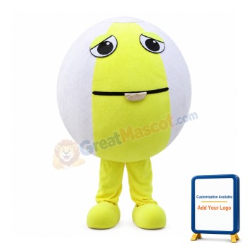 Cartoon Tennis Ball Mascot Costume