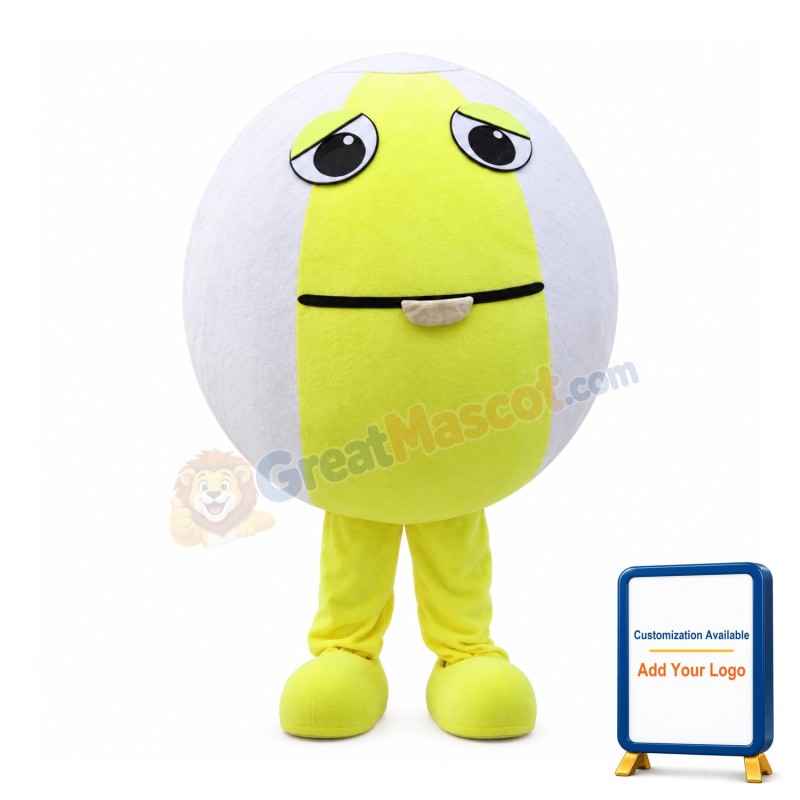 Cartoon Tennis Ball Mascot Costume