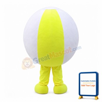Cartoon Tennis Ball Mascot Costume