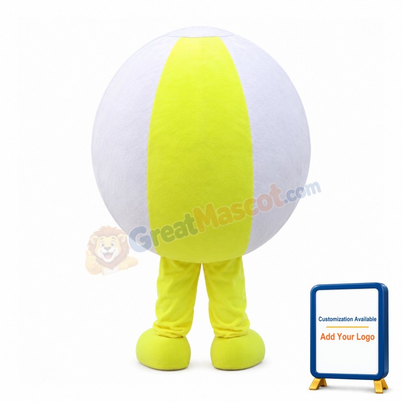 Cartoon Tennis Ball Mascot Costume
