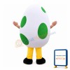 Faceless Giant Dinosaur Egg Mascot Costume