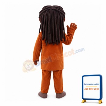 Black Girl With Dark Spots On Face Mascot Costume